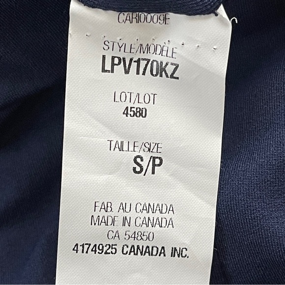 LaPina by David Helwani Navy Bandage Bodycon Mini Dress Faux Leather Trim Y2K - Picture 9 of 10